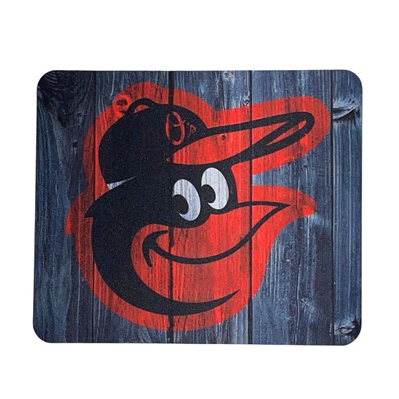 Unbranded Other - Baltimore Orioles MLB Mouse Pad Blue Wood Grain Smiling Bird Logo Desk Mat
